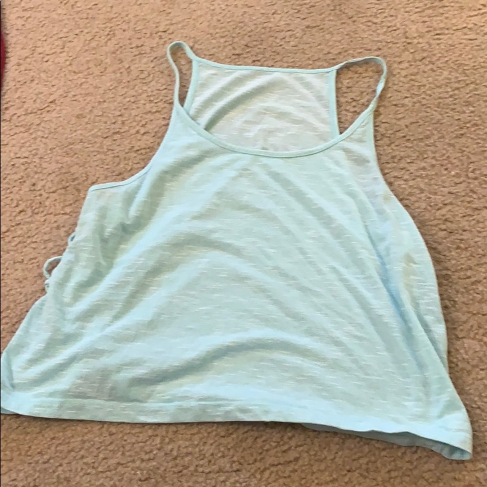 Side open crop top